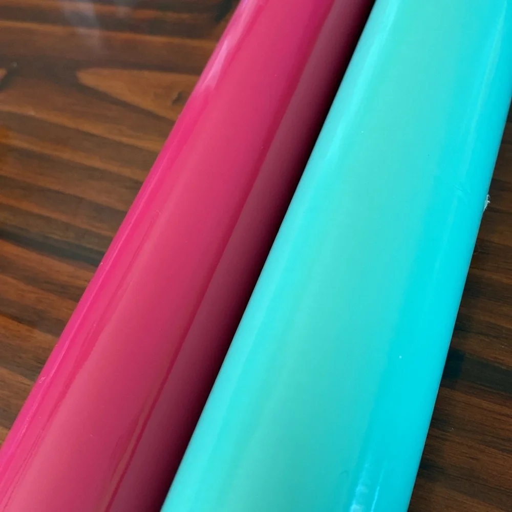 Vibrant Pink and Blue permanent Craft Vinyl  Rolls 10 Ft total